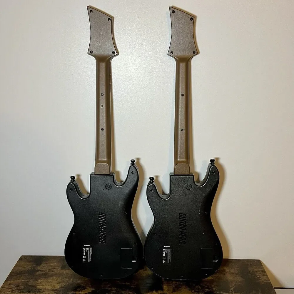 Set of 2 Guitar Hero PS4 Wireless Guitar Controllers Untested Parts Repair Lots